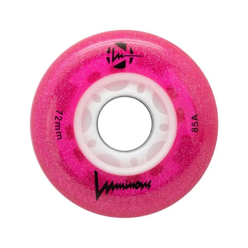 Φωτογραφία προϊόντος: LUMINOUS WHEELS Luminous 72χιλ./85A Ροδάκια Led - Glitter Pink (4αδα)
