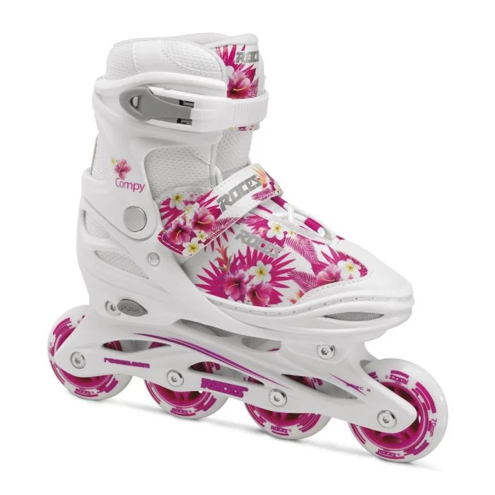 Φωτογραφία προϊόντος: ROCES Compy 9.0 Girl Inline Skates White/Pink/Violet Λευκό-Ροζ-Βιολετί