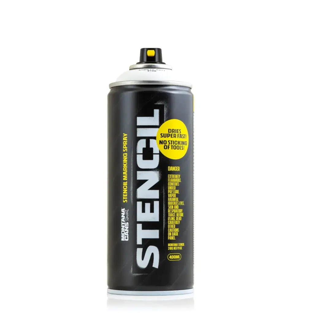 Φωτογραφία προϊόντος: MONTANA CANS Montana Stencil Spray Paint 400ml Stencil 9100 - White