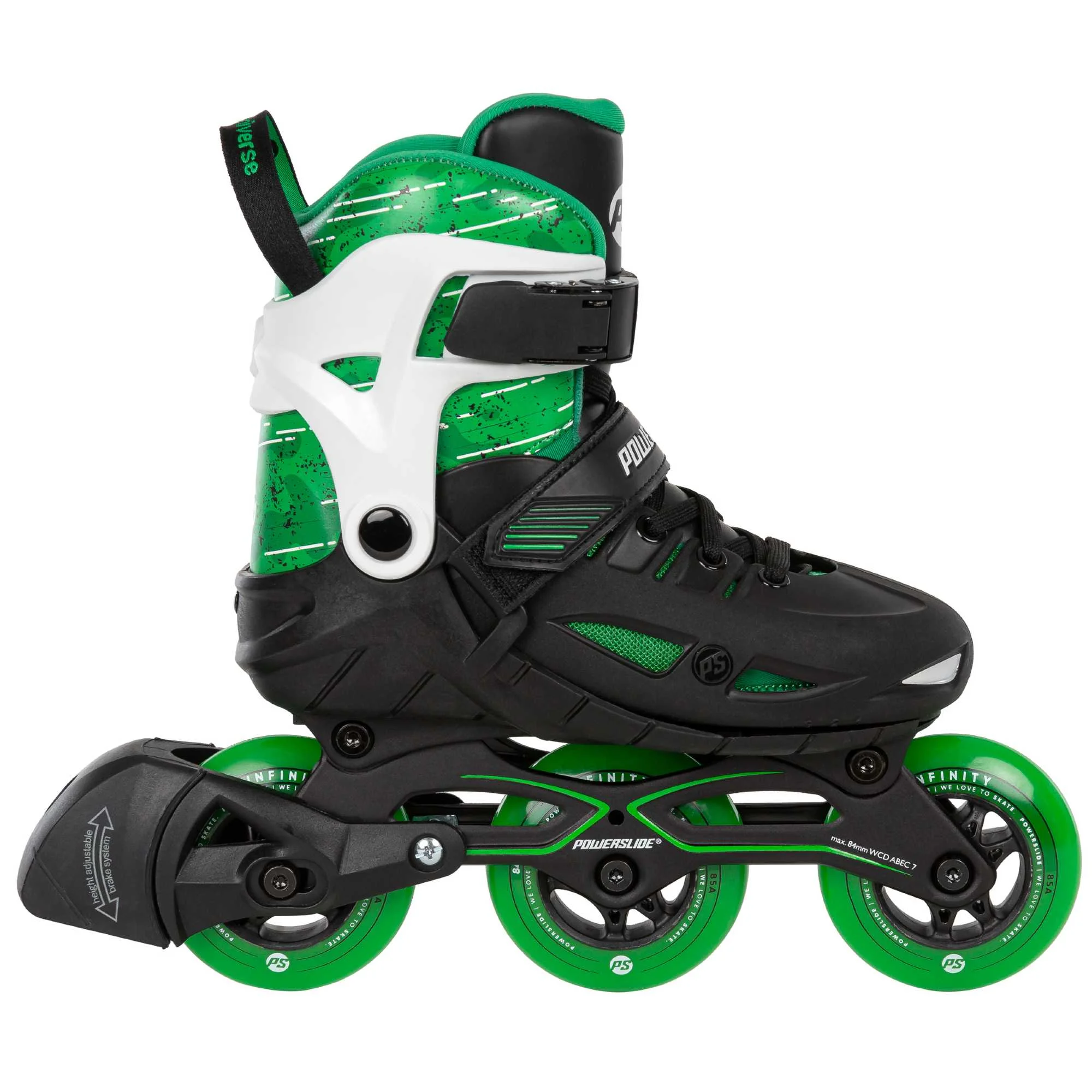 Φωτογραφία προϊόντος: POWERSLIDE Phuzion Universe Inline Skates Green Μαύρο-Πράσινο