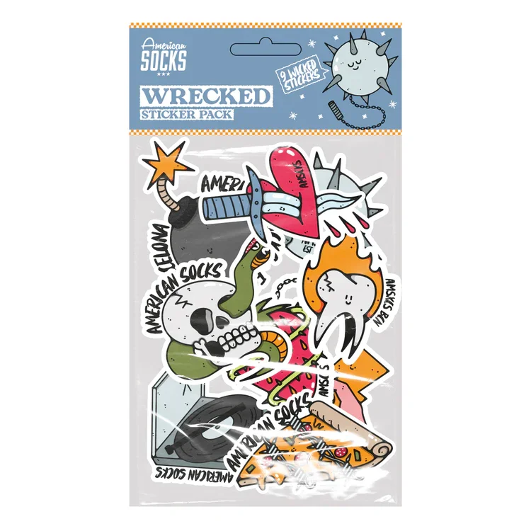 Φωτογραφία προϊόντος: American Socks Wrecked Sticker Pack Αυτοκόλλητα Streetwear
