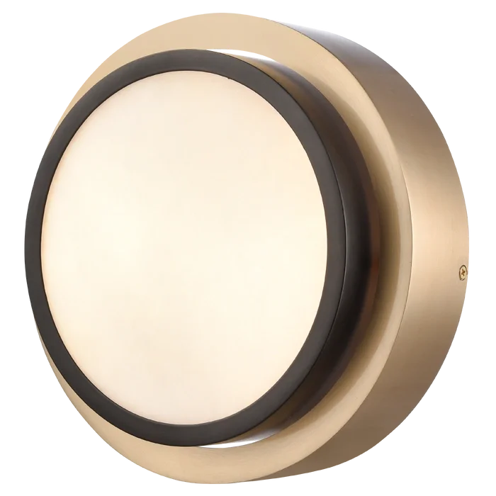 Φωτογραφία προϊόντος: COSMOLight Απλίκα Τοίχου COBURG W02784BR Ορείχαλκος – Κομψή & Μοντέρνα με Αλάβαστρο
