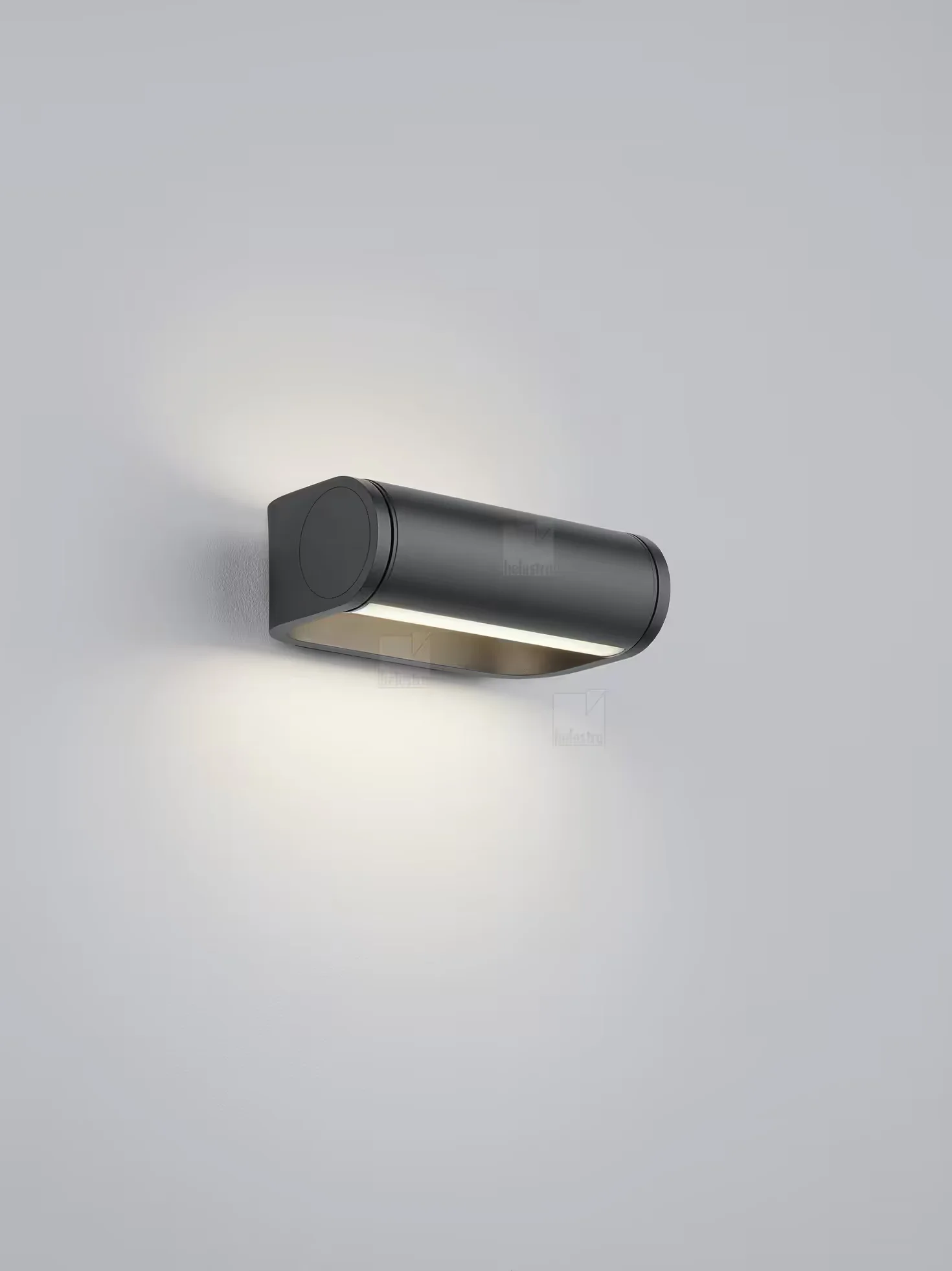 Φωτογραφία προϊόντος: Helestra LUZ Φωτιστικό Τοίχου LED IP54 Μαύρο Ματ με Περιστρεφόμενη Κεφαλή