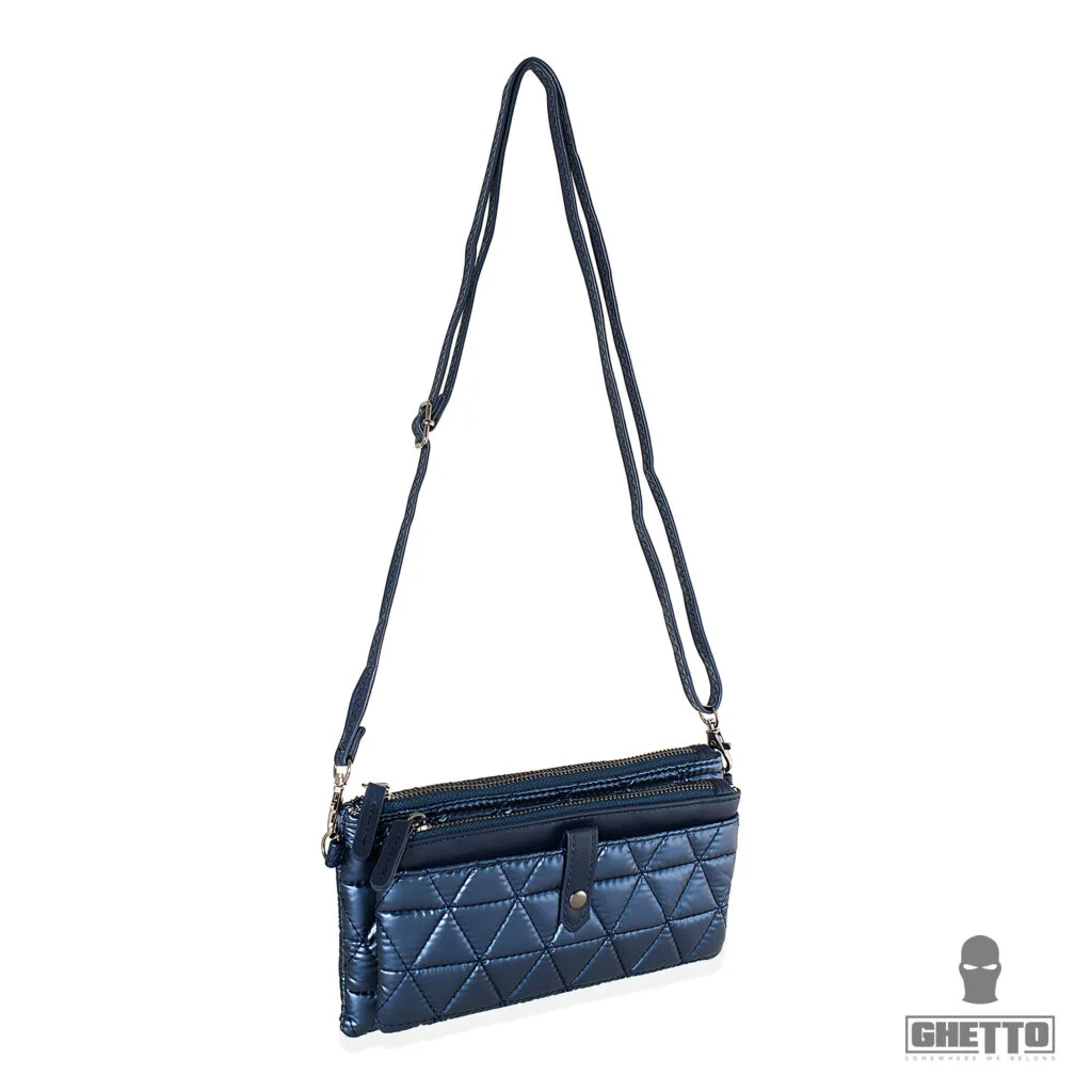 Φωτογραφία προϊόντος: Ghetto Quilted Crossbody Bag | Minimal Everyday Luxury Blue