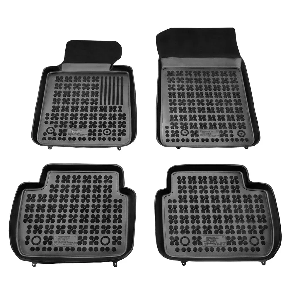 Φωτογραφία προϊόντος: BMW 3 E46 (1998-2007) / E90/E91 (2004-2013) λαστιχένια μαύρα πατάκια σκαφάκια Rezaw Plast - 4τμχ