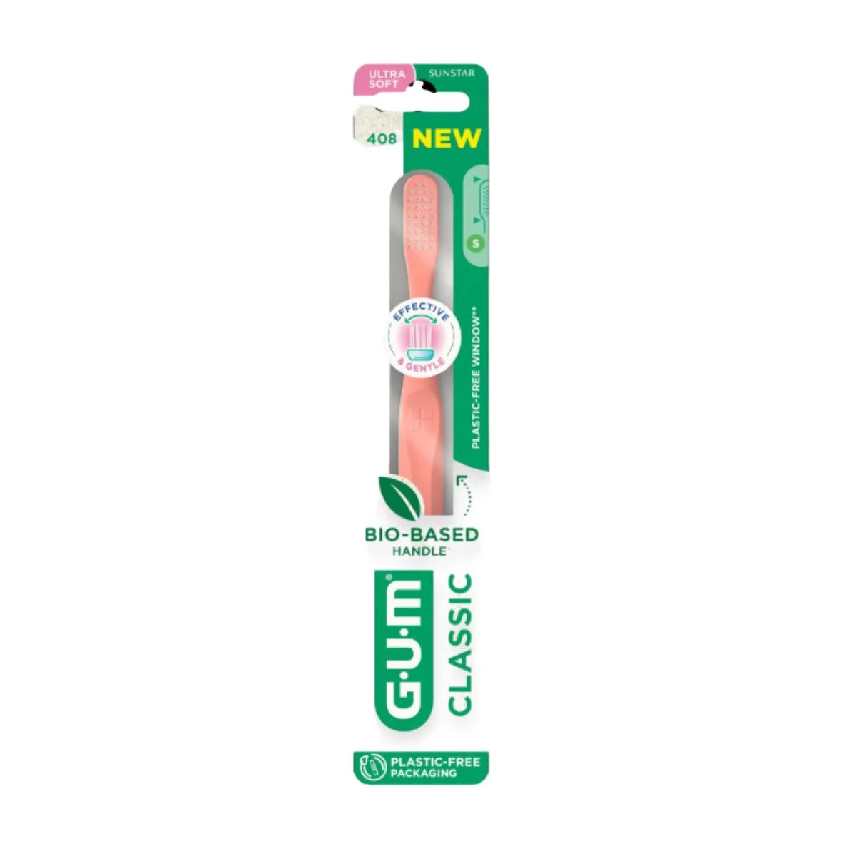 Φωτογραφία προϊόντος: Gum 408 Classic Compact Ultra Soft Οδοντόβουρτσα Πολύ Μαλακή με Μικρή Κεφαλή 1τμχ
