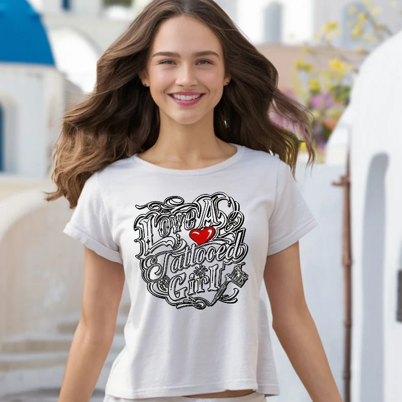 Φωτογραφία προϊόντος: Prime T-Shirt Λευκό με σχέδιο Tatto Girl 8230-1