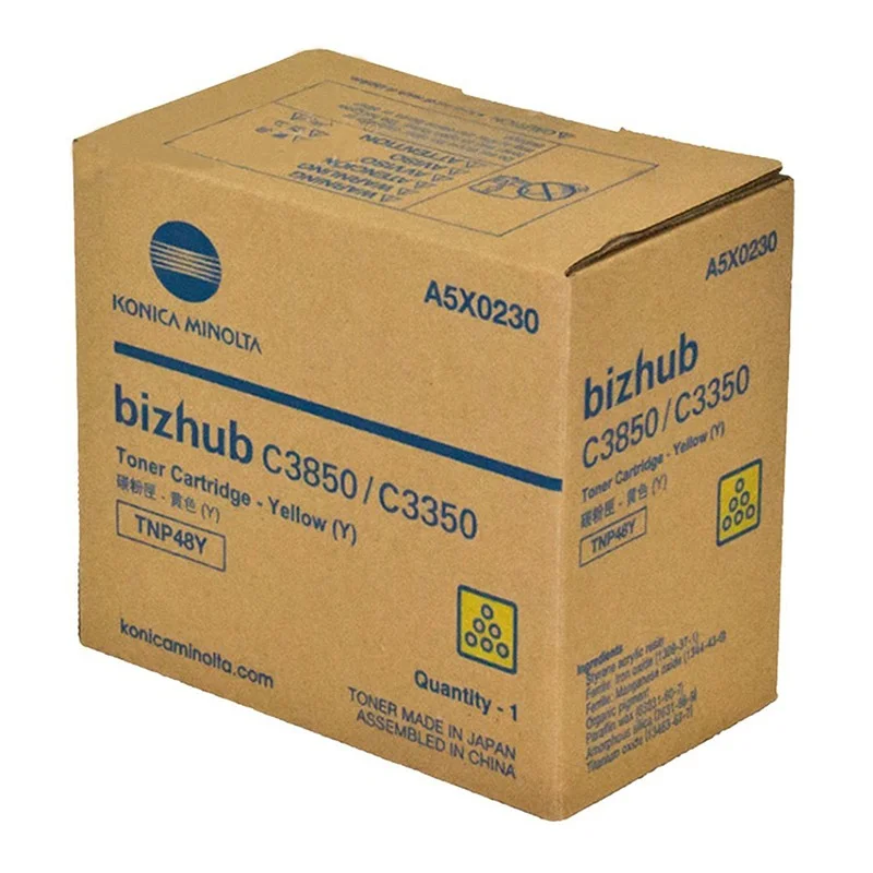 Φωτογραφία προϊόντος: OEM Konica Minolta TNP-48Y Yellow Toner Bizhub C3350/C3850
