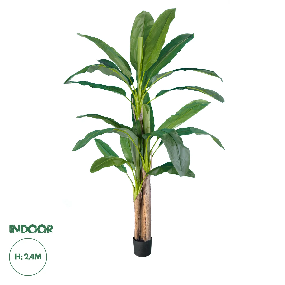 Φωτογραφία προϊόντος: GloboStar® Artificial Garden BANANA TREE 20018 - Τεχνητό Διακοσμητικό Φυτό Μπανανιά - Μπανανόδεντρο Υ240cm