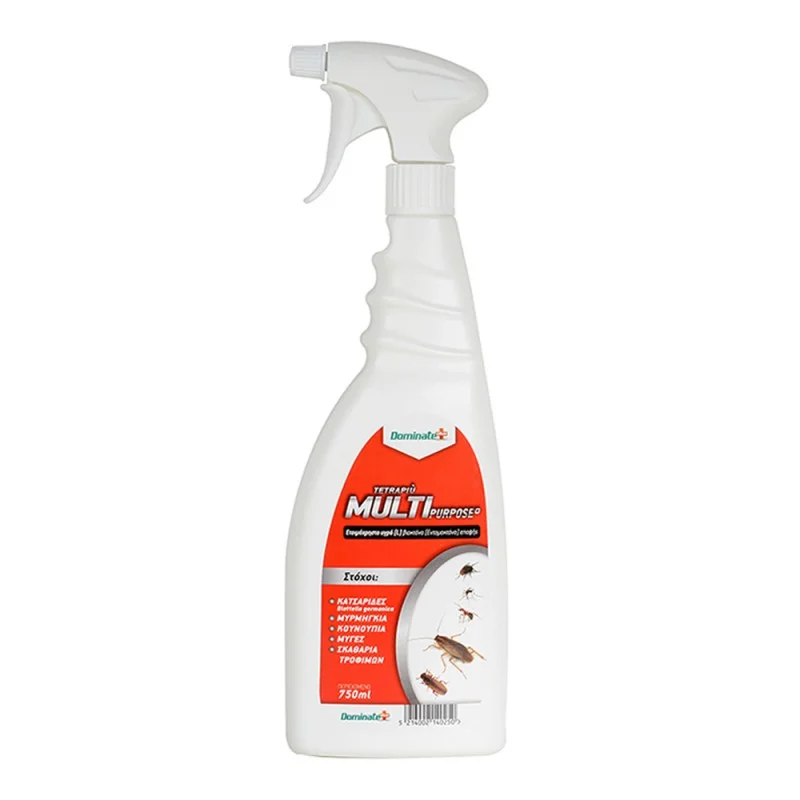 Φωτογραφία προϊόντος: Dominate Plus Tetrapiu Multipurpose Εντομοκτόνο Spray για Αράχνες / Κατσαρίδες / Μυρμήγκια 750ml