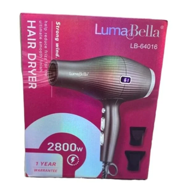 Φωτογραφία προϊόντος: OEM Πιστολάκι Μαλλιών Luma Bella SPRK_LB-64016 2800W με Πολλαπλές Ρυθμίσεις Θερμοκρασίας