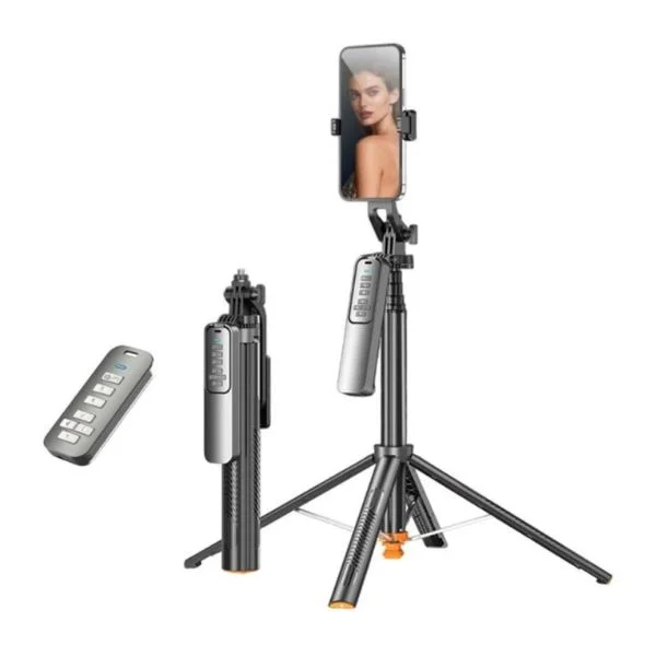 Φωτογραφία προϊόντος: OEM Τρίποδο Selfie Stick 1.77m με Bluetooth Χειριστήριο & Ρυθμιζόμενο Ύψος για Κινητά