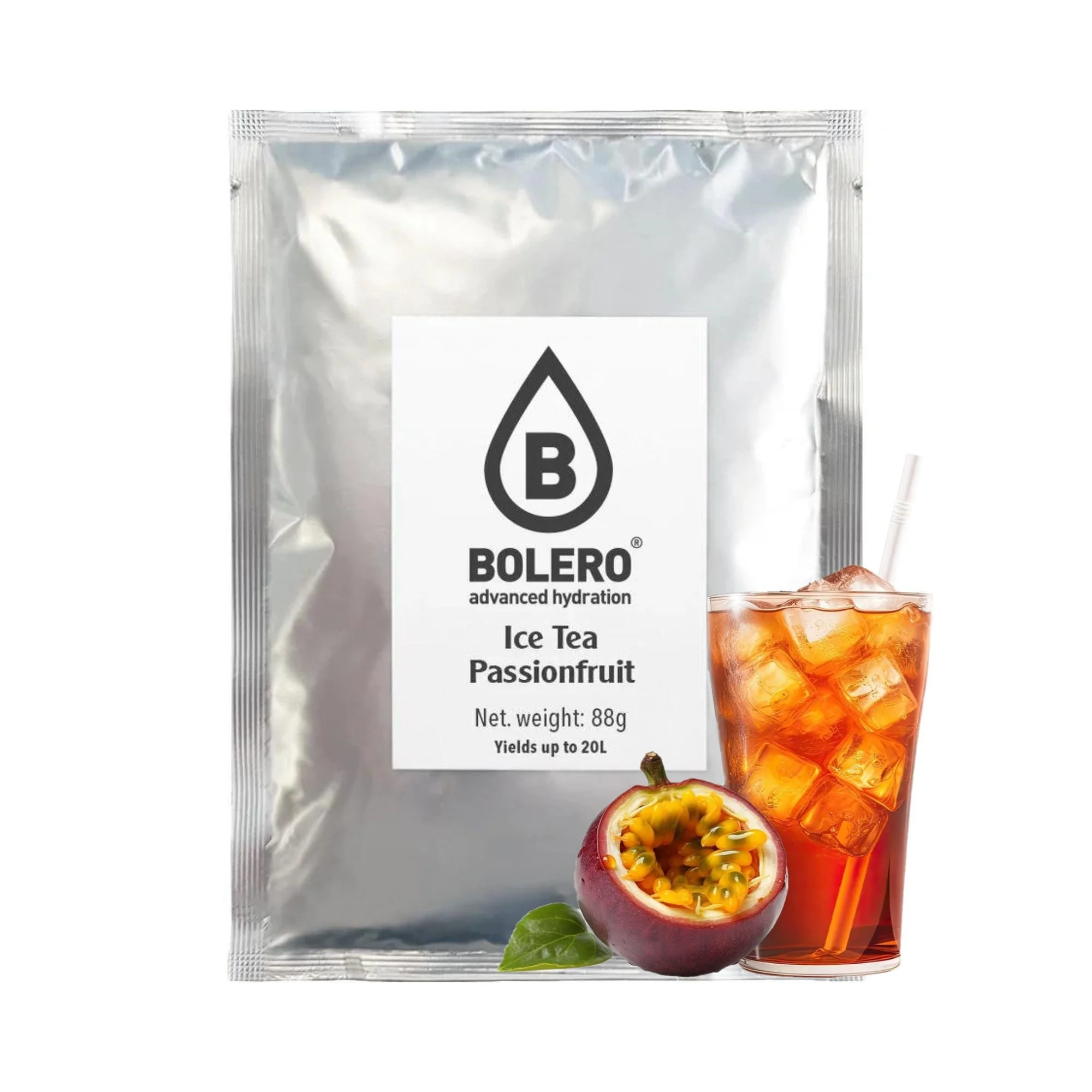 Φωτογραφία προϊόντος: Bolero χυμός σκόνη (1 x 100 γρ.) Ice Tea Φρούτα Του Πάθους 88 γρ.