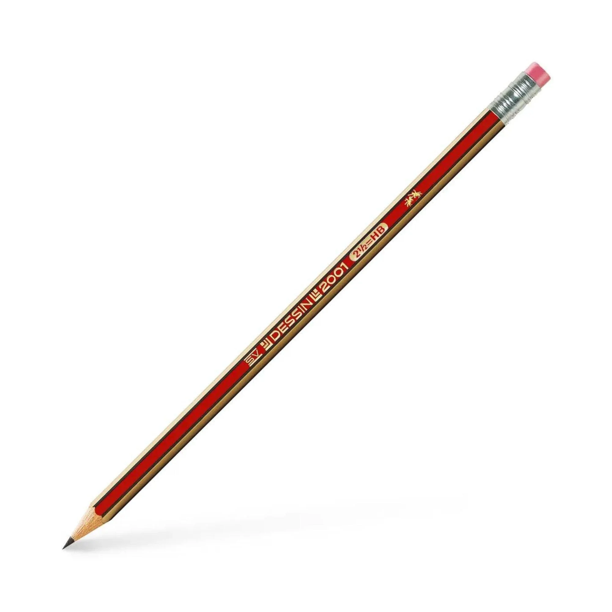 Φωτογραφία προϊόντος: Faber-Castell Μολύβι με γόμα Faber Castell Dessin 2001 HB κουτί 12 τεμ.