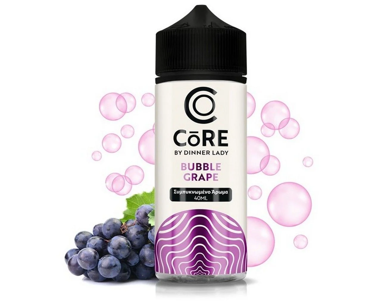 Φωτογραφία προϊόντος: Dinner Lady Core Flavour Shot Bubble Grape 40/120ml