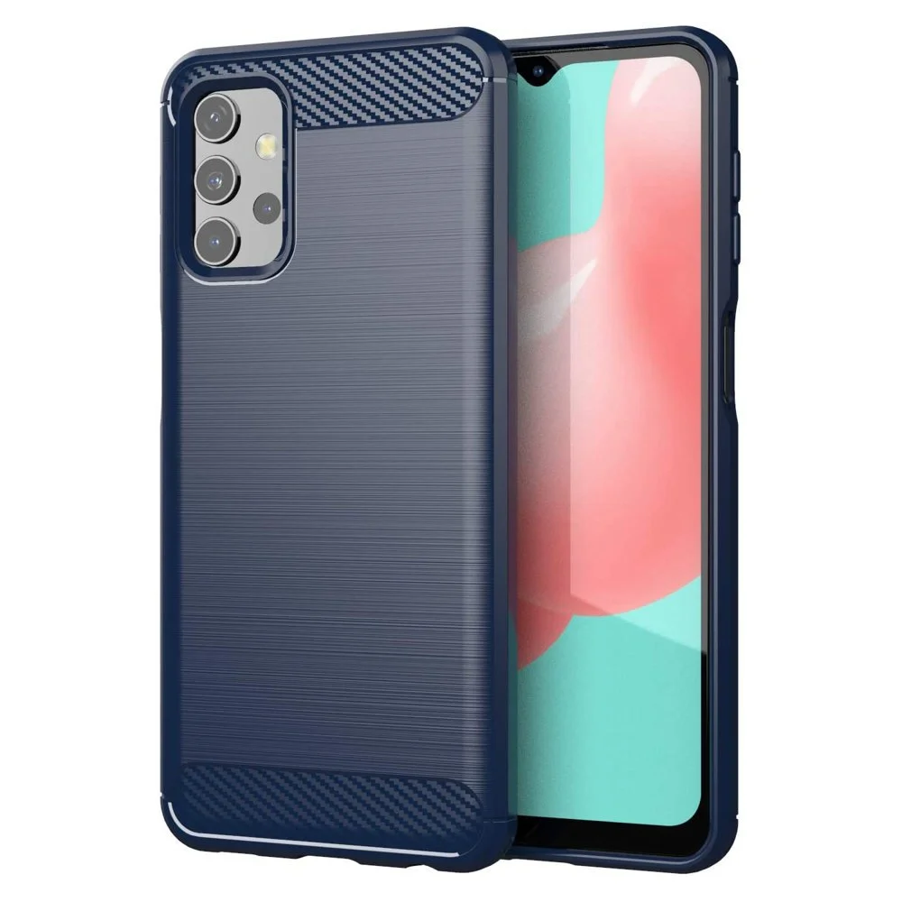 Φωτογραφία προϊόντος: OEM Carbon Case Flexible Cover Θήκη TPU για Samsung Galaxy A32 5G μπλε