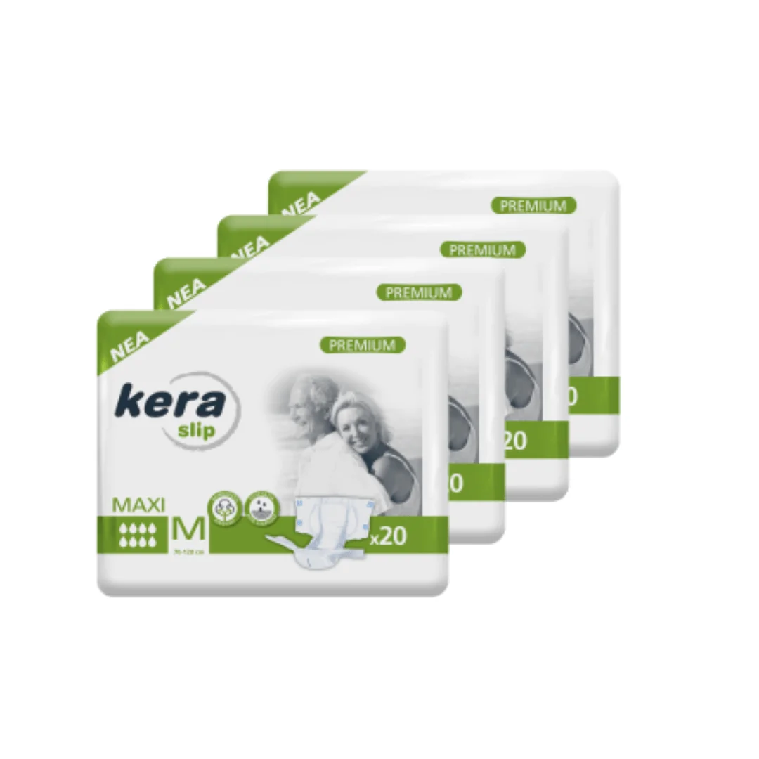 Φωτογραφία προϊόντος: Πανες ακρατειας Kera Slip Medium Maxi (Νυχτος) 4X20 80τεμαχια
