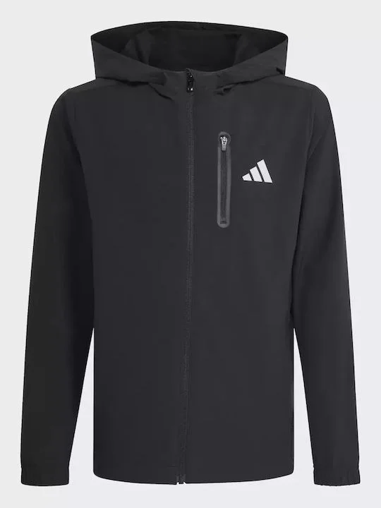 Φωτογραφία προϊόντος: Jacket Tech adidas με κουκούλα ΜΑΥΡΟ