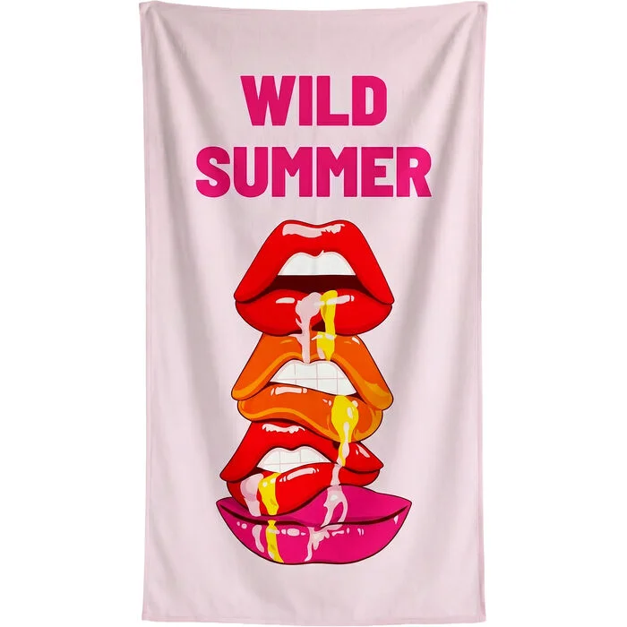 Φωτογραφία προϊόντος: KARE Πετσέτα Θαλάσσης Wild Summer Ροζ 90x170εκ. - Πολύχρωμο