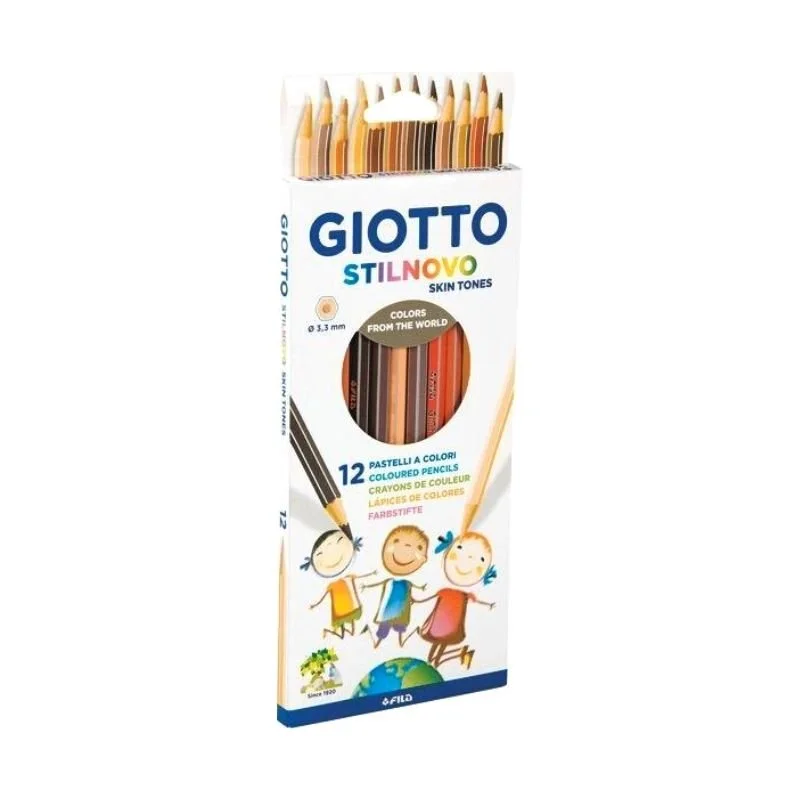 Φωτογραφία προϊόντος: Σετ Ξυλομπογιές Giotto Stilnovo Skin Tones 12τμχ F257400