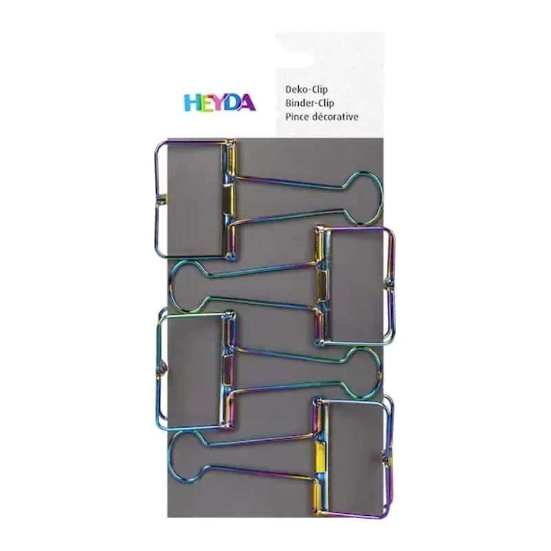 Φωτογραφία προϊόντος: Μεταλλικά Binder Clip Heyda 4τμχ 50mm Πολύχρωμα 216266165