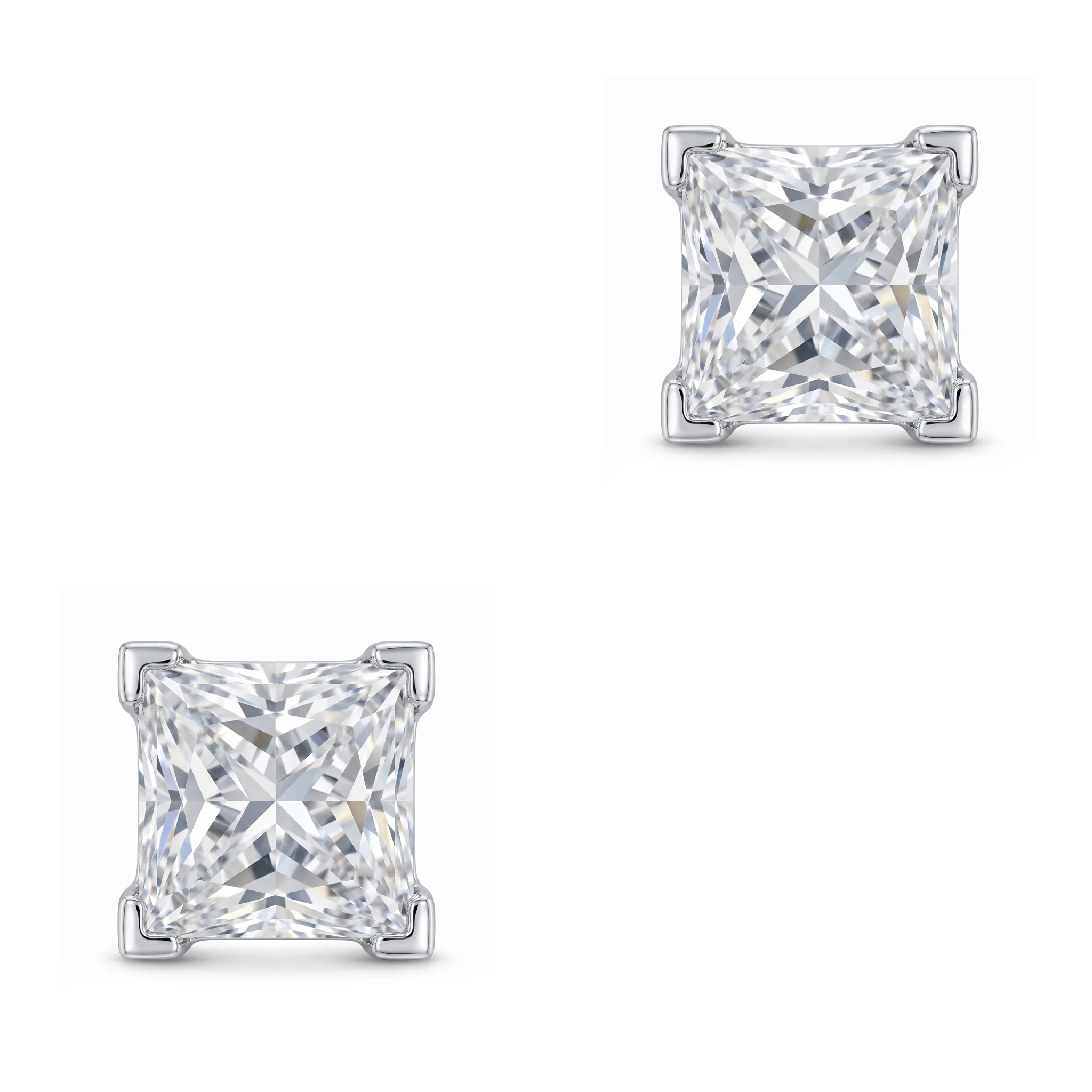 Φωτογραφία προϊόντος: Σκουλαρίκια με Moissanite Diamonds από Ασήμι SK4057