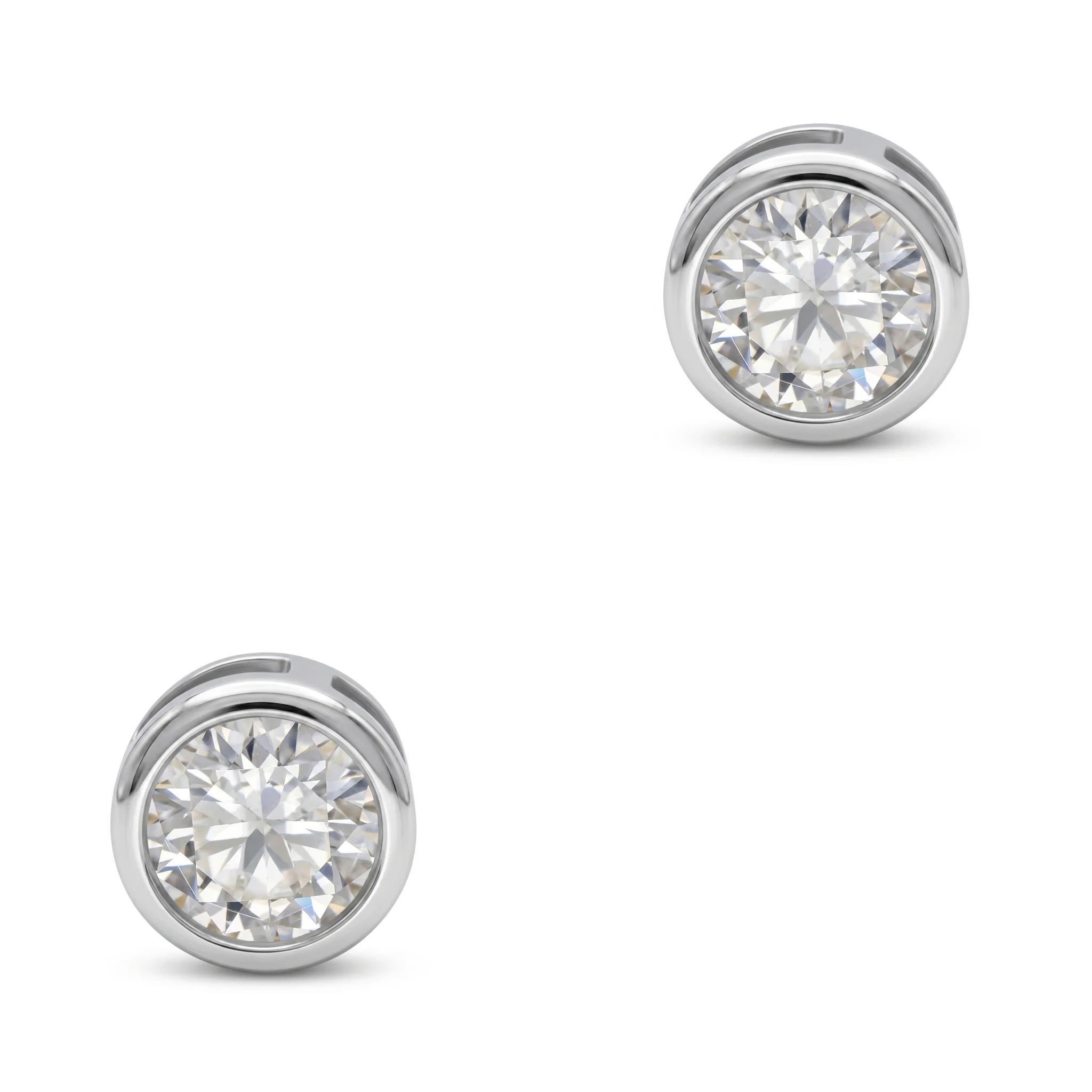 Φωτογραφία προϊόντος: Σκουλαρίκια με Moissanite Diamonds από Ασήμι SK4066