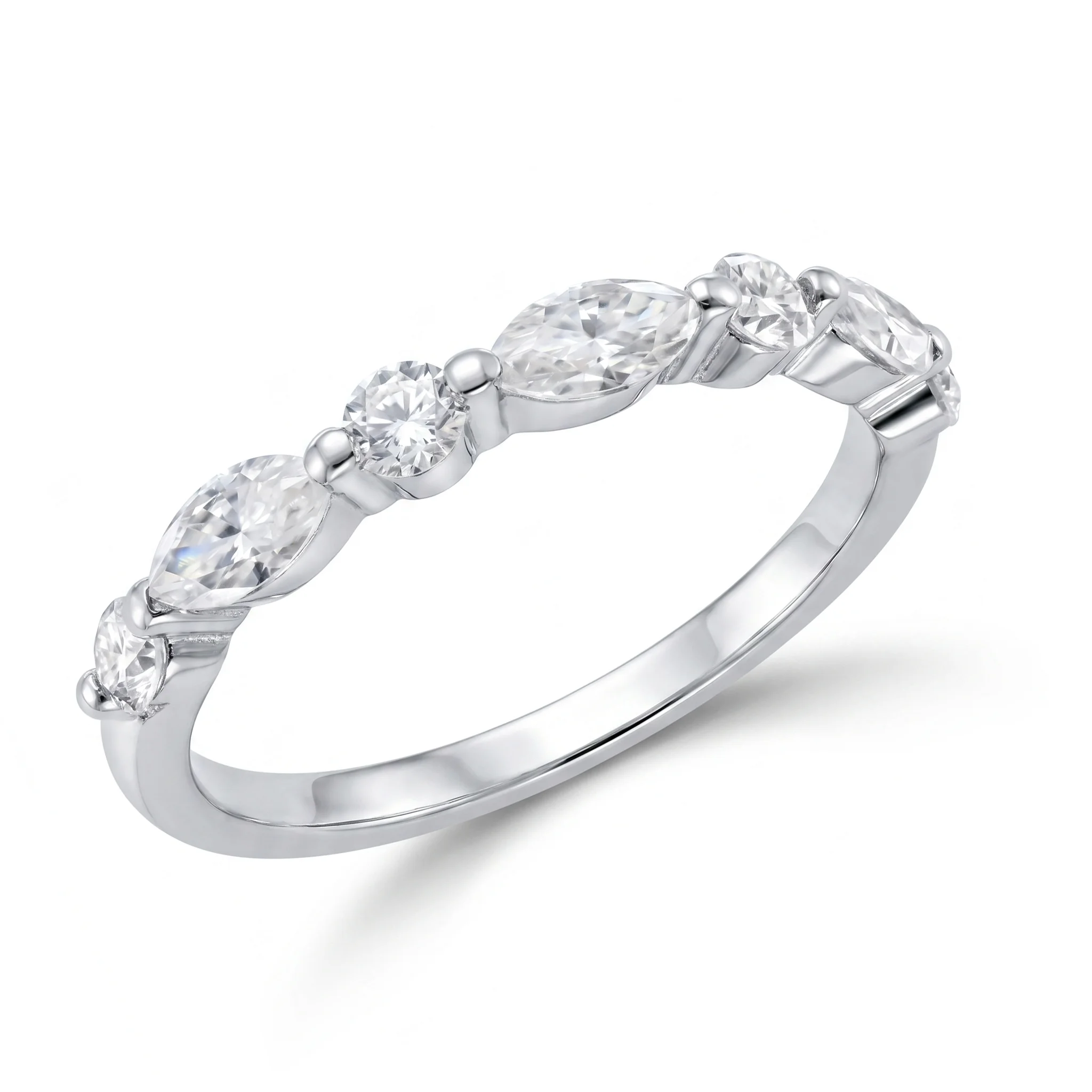 Φωτογραφία προϊόντος: Δαχτυλίδι Σειρέ με Moissanite Diamonds από Ασήμι DX2796