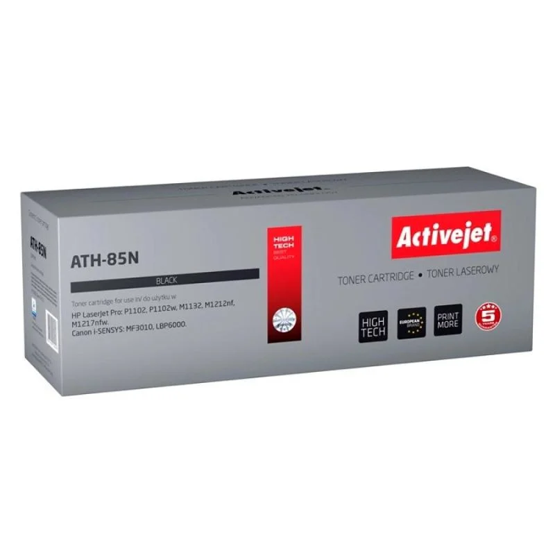 Φωτογραφία προϊόντος: Συμβατό Toner Εκτυπωτή Laser ActiveJet HP 85A (CE285A) / Canon CGR-725 2000 Pages Black ATH-85N