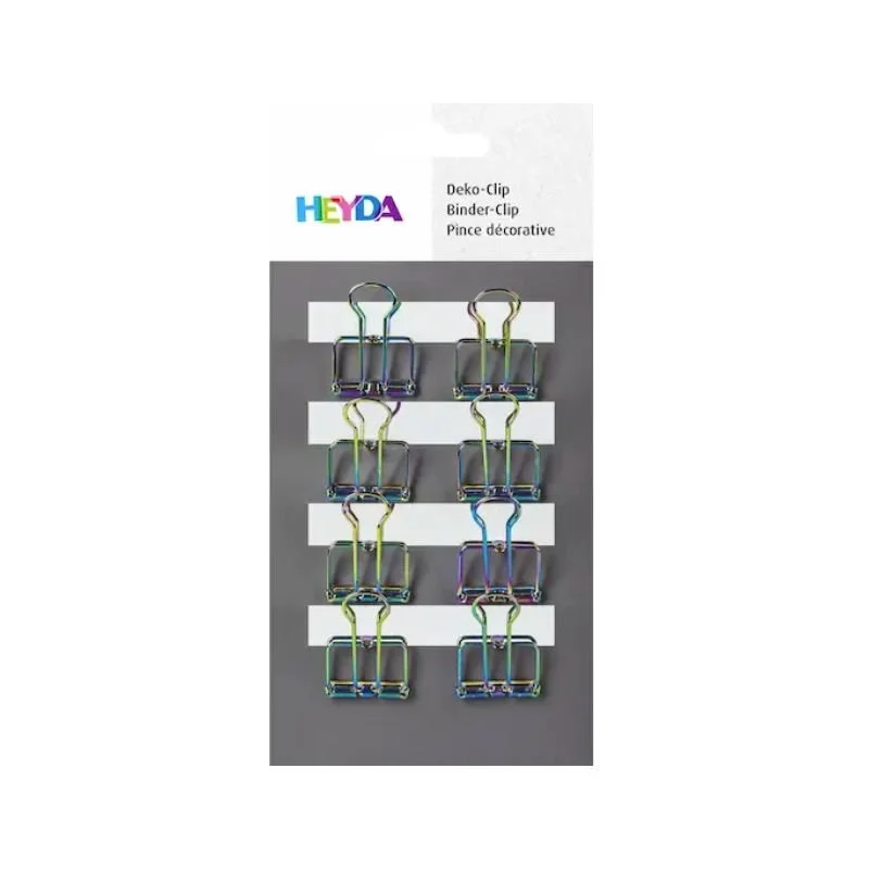 Φωτογραφία προϊόντος: Μεταλλικά Binder Clip Heyda 8τμχ 20mm Πολύχρωμα 216266177