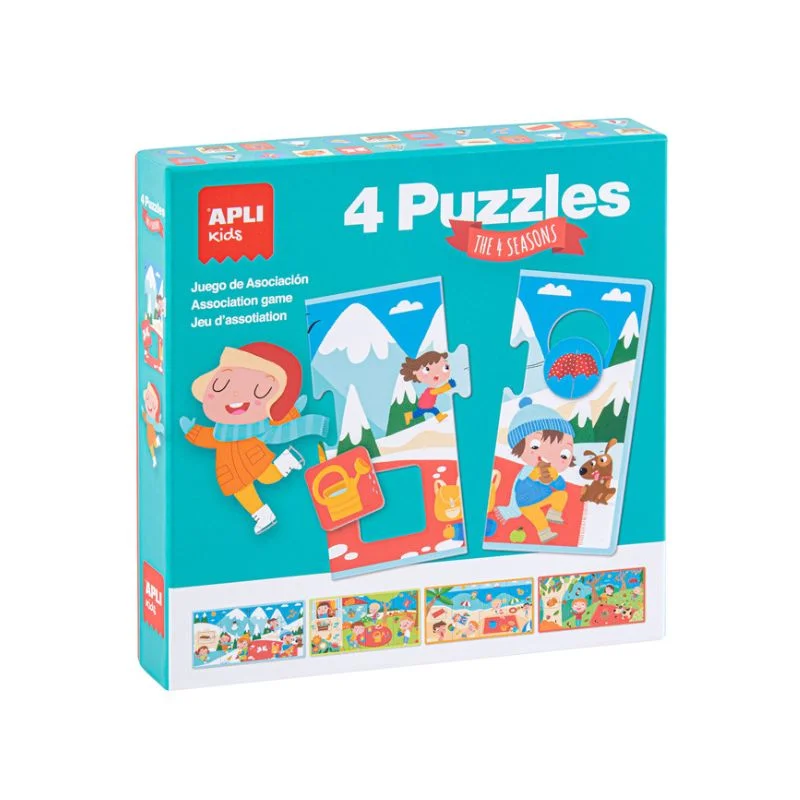 Φωτογραφία προϊόντος: Παιδικό Puzzle Apli Kids The 4 Seasons 18x36cm 4τμχ 4pcs 3+ Ετών 17895