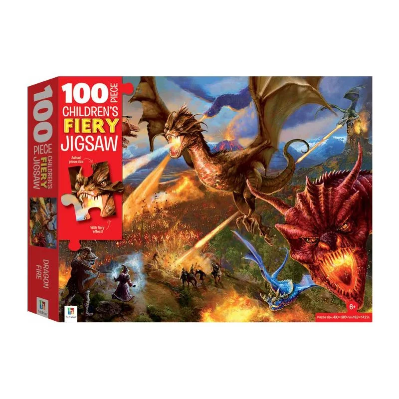 Φωτογραφία προϊόντος: Παιδικό Puzzle Hinkler Dragons 22x28cm 100pcs 6+ Ετών