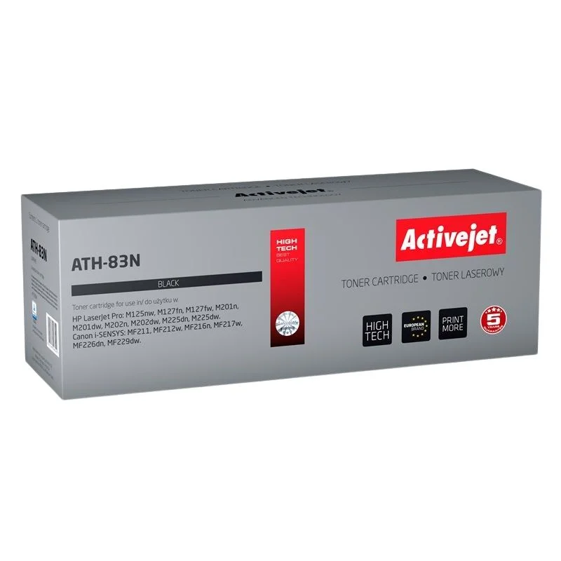 Φωτογραφία προϊόντος: Συμβατό Toner Εκτυπωτή Laser ActiveJet HP 83A (CF283A) / Canon CRG-737 1500 Pages Black ATH-83N