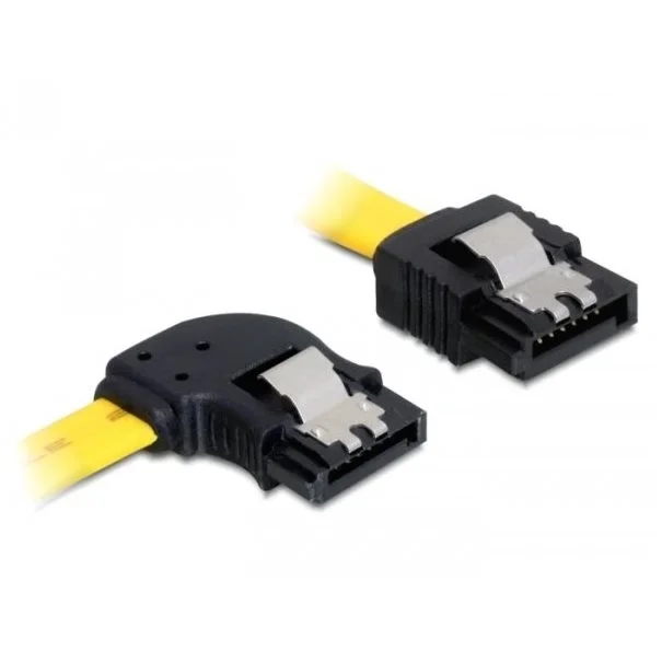 Φωτογραφία προϊόντος: Delock Kabel SATA 6Gb St. gerade > St. li. Yellow 82824