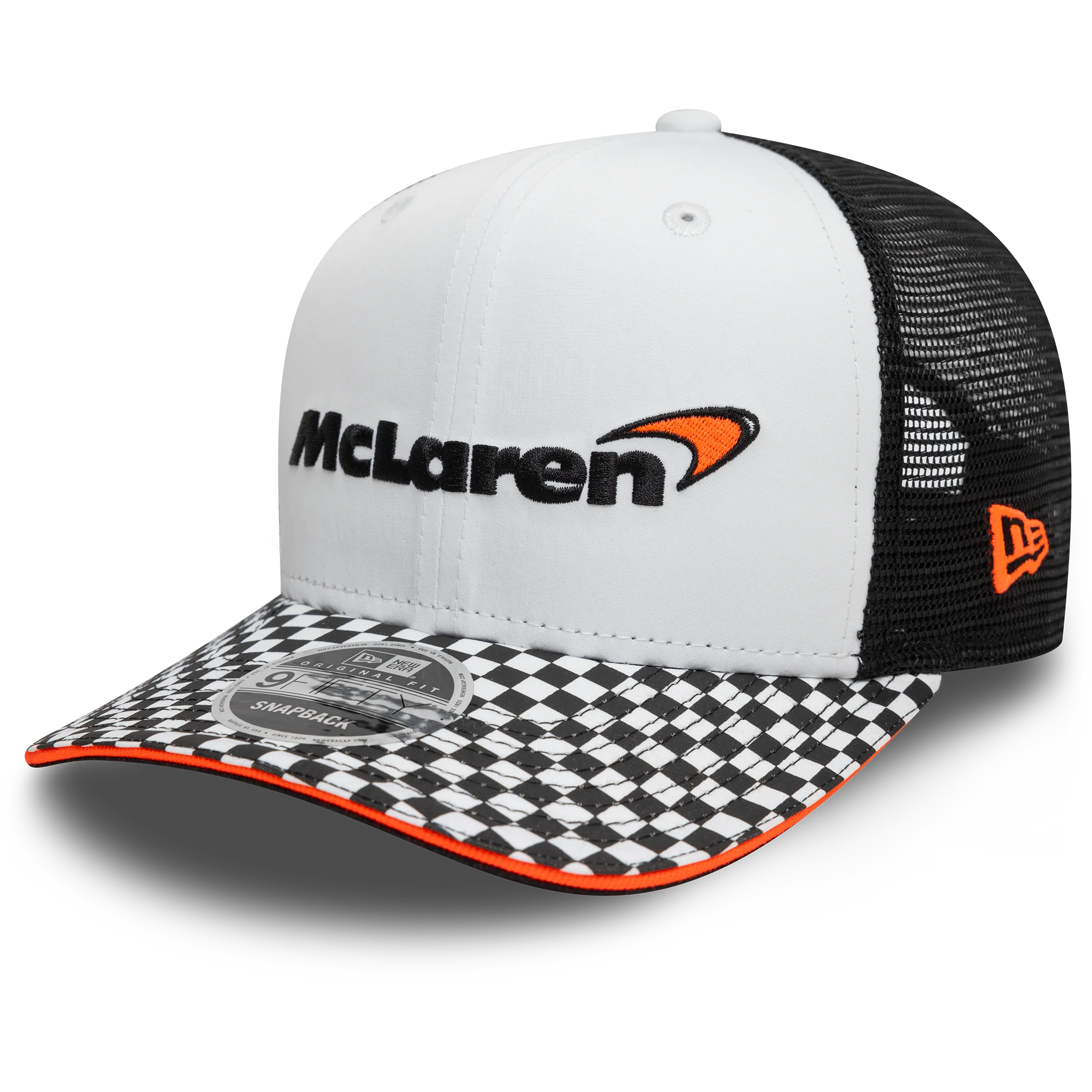 Φωτογραφία προϊόντος: NEW ERA MCLAREN RACING CHECKERED VISOR 9FIFTY - ΛΕΥΚΟ