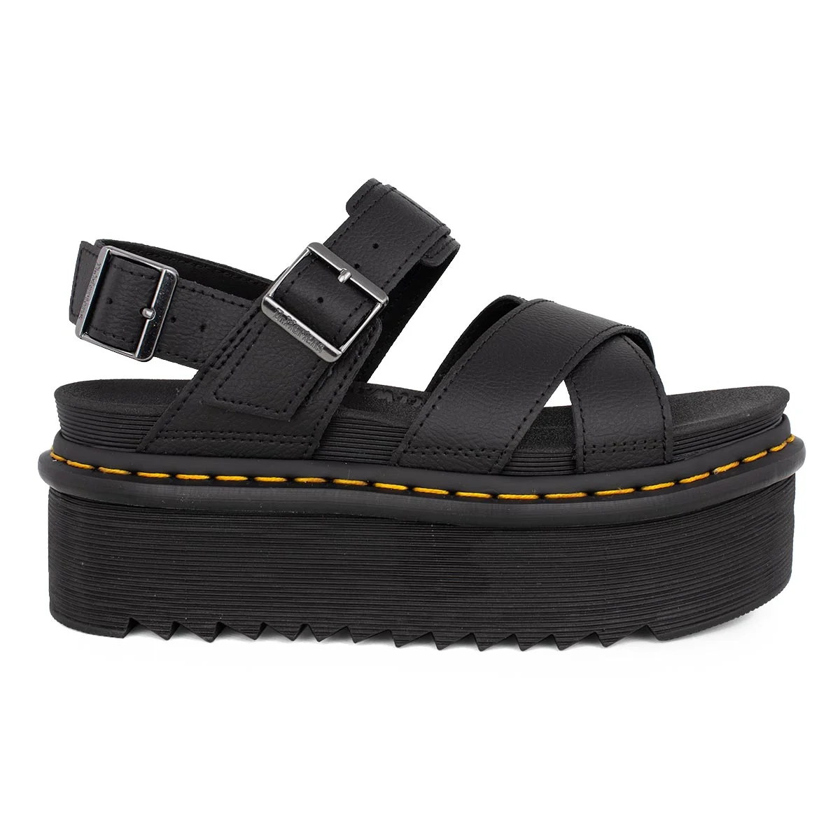 Φωτογραφία προϊόντος: DR. MARTENS VOSS II ATHENA LEATHER STRAP PLATFORM SANDALS - ΜΑΥΡΟ
