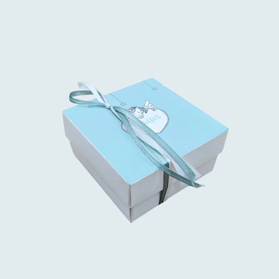 Φωτογραφία προϊόντος: Ecobags Μπομπονιέρα Βάπτισης Κουτάκι με Εκτύπωση και Κουφέτα Χατζηγιαννάκης Θέμα Μονόκερος Σε Καρδούλα - Μπλε