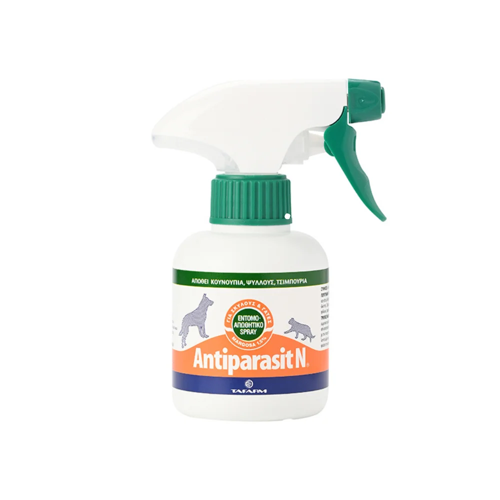 Φωτογραφία προϊόντος: Tafarm Antiparasit N Spray 125ml – Εντομοαπωθητικό για Σκύλους + Γάτες
