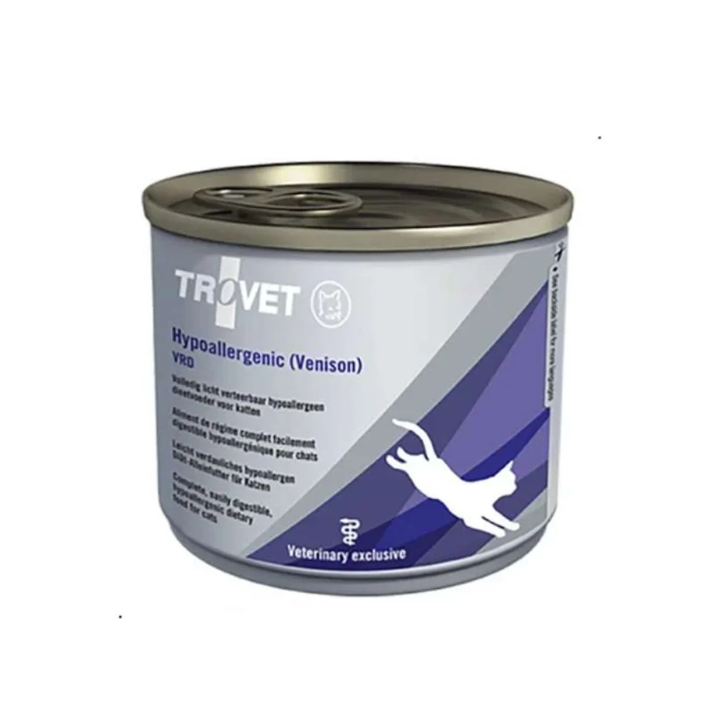 Φωτογραφία προϊόντος: Trovet Cat Hypoallergenic Venison 200gr – Υποαλλεργική Κλινική Υγρή Τροφή για Γάτες με Τροφική Υπερευαισθησία