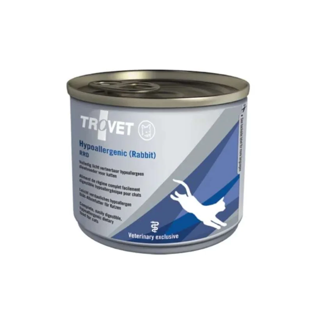 Φωτογραφία προϊόντος: Trovet Cat Hypoallergenic Rabbit 200gr – Υποαλλεργική Κλινική Υγρή Τροφή για Γάτες με Τροφική Υπερευαισθησία
