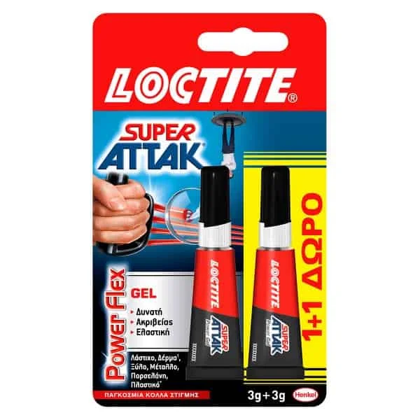Φωτογραφία προϊόντος: OEM 833 1+1 SUPER ATTAK 3gr GEL POWER FLEX