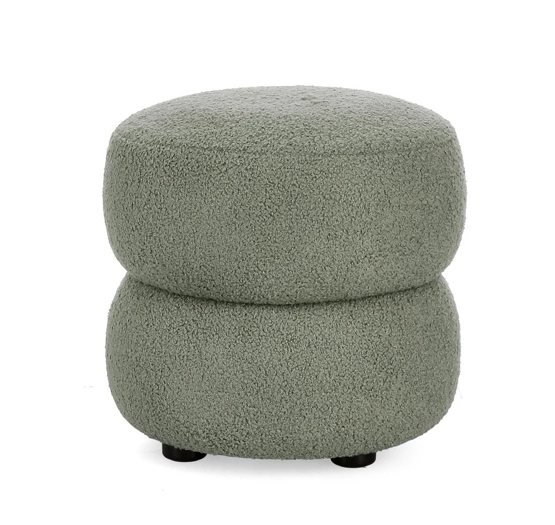 Φωτογραφία προϊόντος: Πούφ-Σκαμπό "Gabbty" Sage Green Φ41x39cm (Bizzotto) (BZ-0743921)