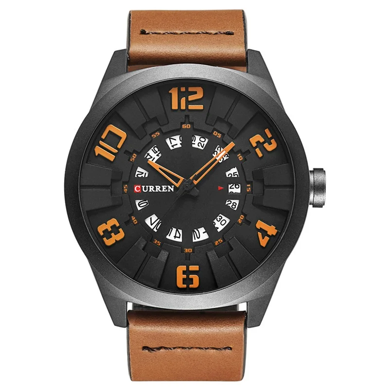 Φωτογραφία προϊόντος: Ανδρικό Ρολόι Curren 8258 Brown-Orange