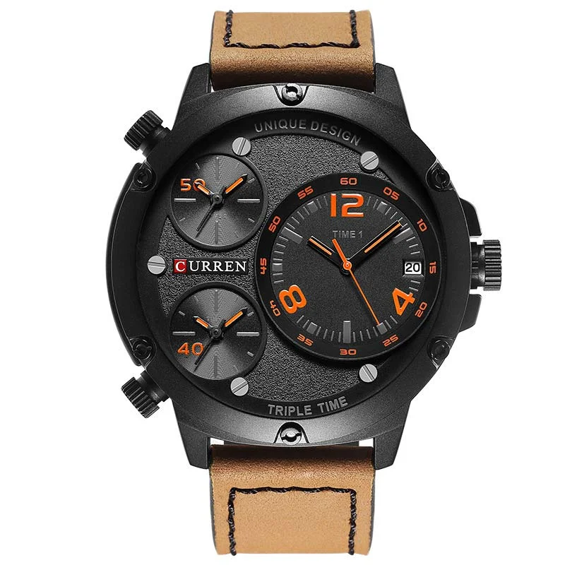 Φωτογραφία προϊόντος: Ανδρικό Ρολόι Curren 8262 Orange Brown