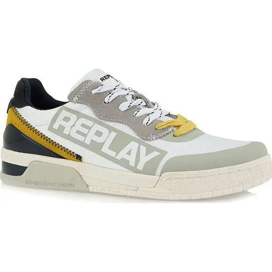 Φωτογραφία προϊόντος: REPLAY-BLOSSOM ΑΝΔΡΙΚΟ SNEAKERS(RZ1R0004T-0061)ΥΦΑΣΜΑ/ΔΕΡΜΑ- ΛΕΥΚΟ /ΚΙΤΡΙΝΟ