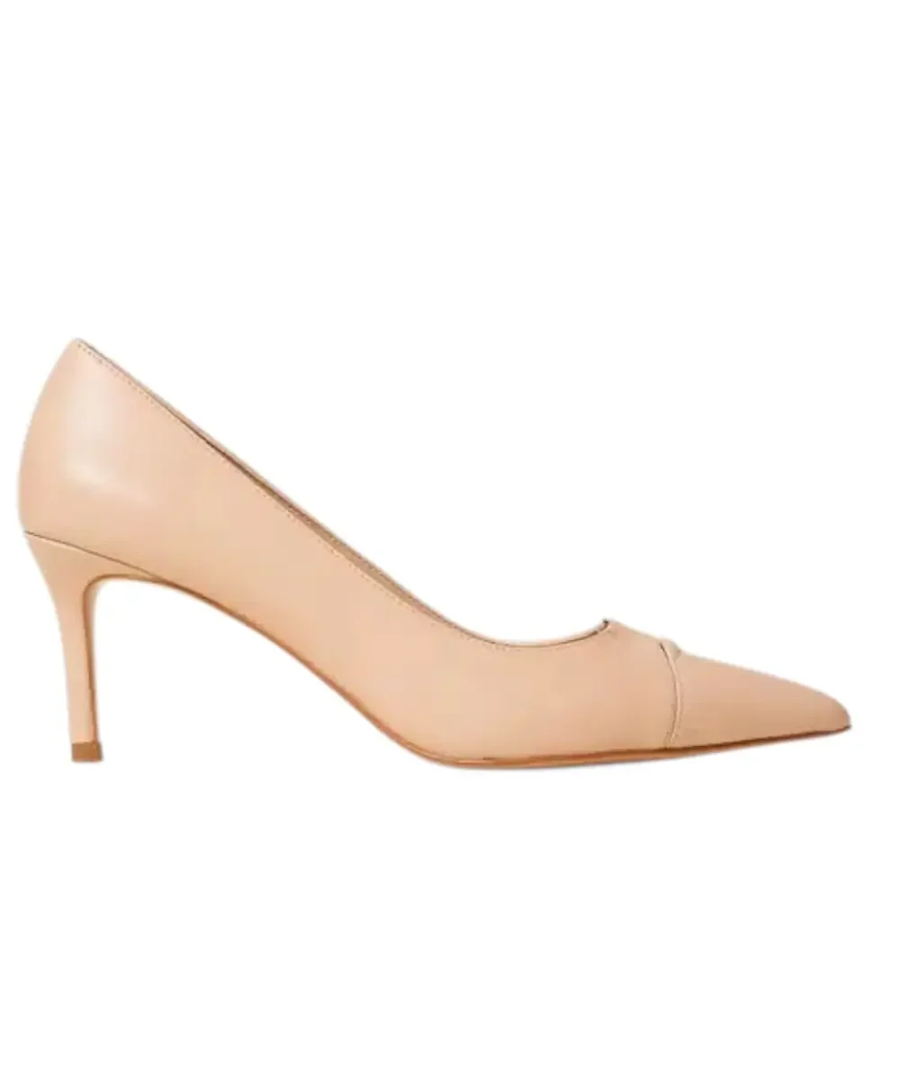 Φωτογραφία προϊόντος: Twinset - Γυναικείες Γόβες Mid Heel Leather Court 261TCP032-00867 Ροζ