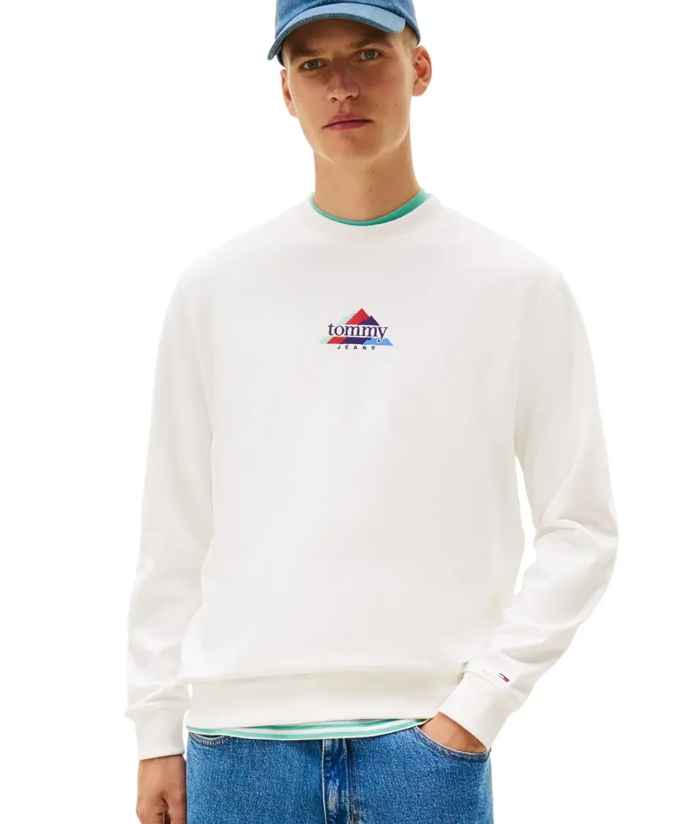 Φωτογραφία προϊόντος: Tommy Hilfiger - Ανδρικό Φούτερ Tjm Entry Dna Play Regular Fit DM0DM22418-YBL Λευκό