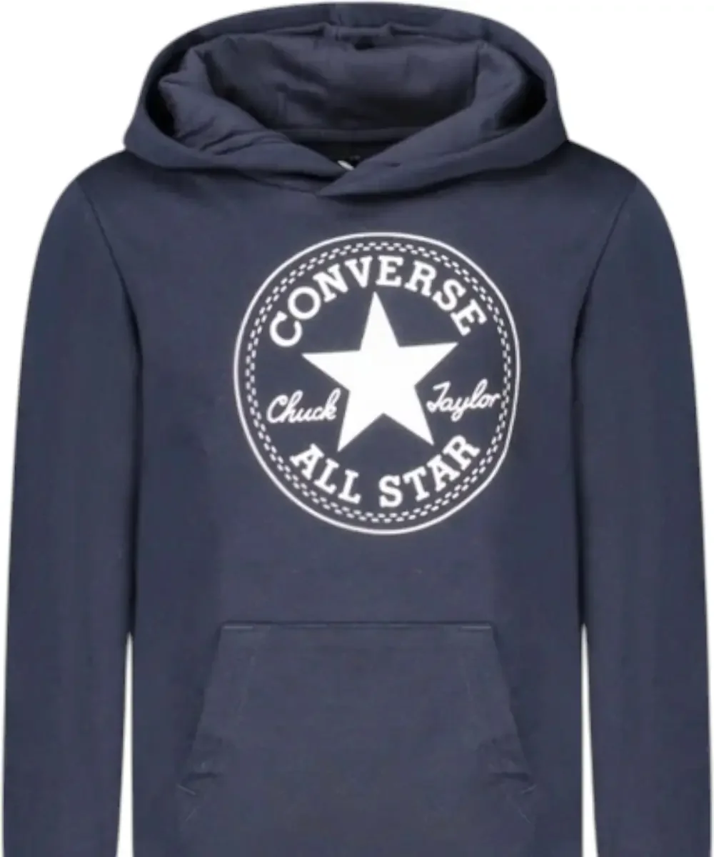 Φωτογραφία προϊόντος: Converse - Παιδικό Φούτερ Unisex Με Κουκούλα 8CC858-695 Μπλε Ναυτικό