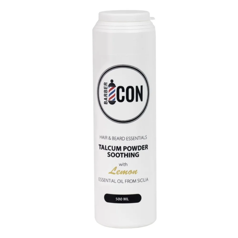 Φωτογραφία προϊόντος: Ταλκ Barber Icon Talc Powder Lemon Scent 500ml