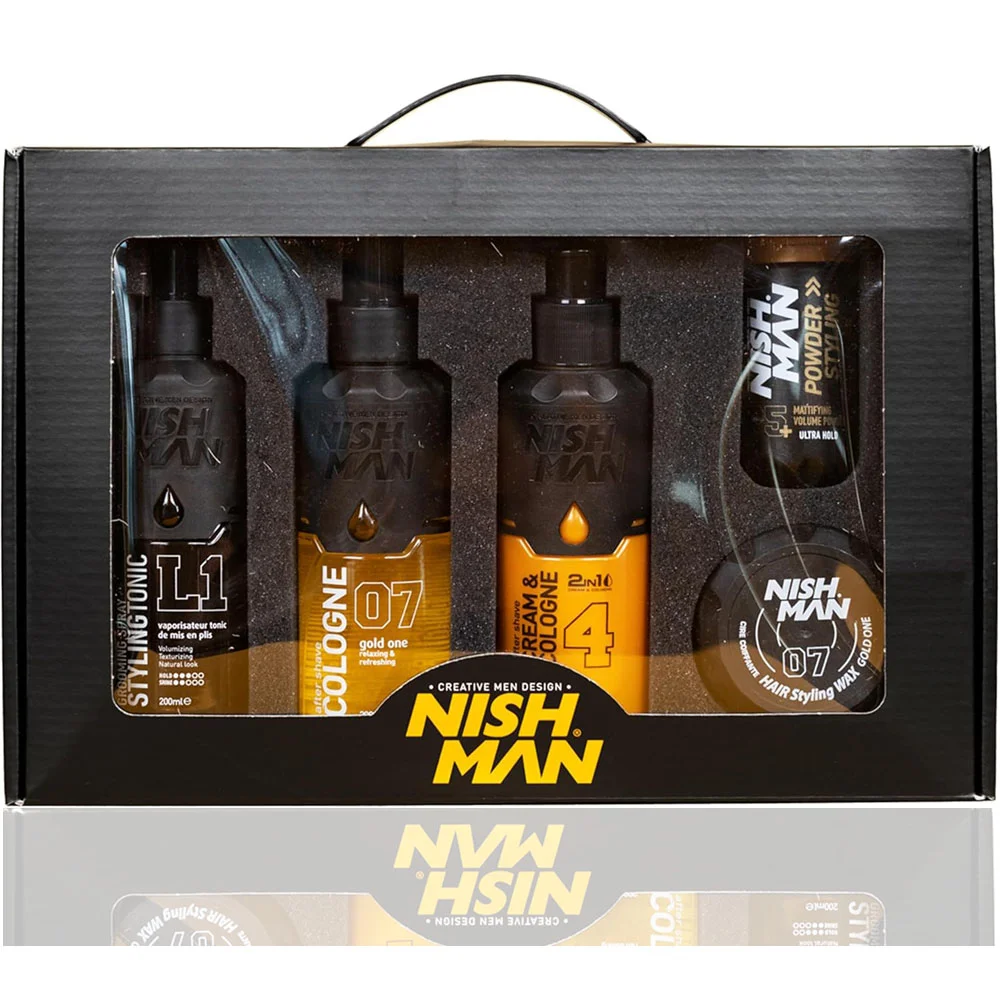 Φωτογραφία προϊόντος: Κίτ Περιποίησης Nishman Gold One Gift Set 5τεμ